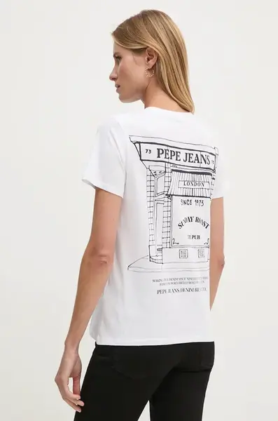 Pepe Jeans Bavlnené tričko Pepe Jeans GENEVIVE