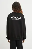 Bavlněná mikina Fiorucci Cash and Carry Print Relaxed Crewneck dámská, černá barva, s potiskem, W02FPSCR188CJ01BK01