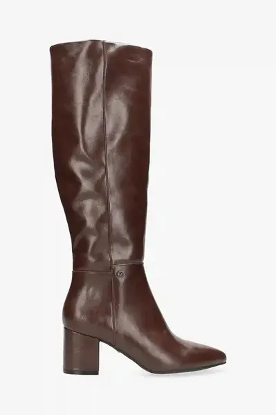 Kozačky Mexx PLUCK MILA dámské, hnědá barva, na podpatku, MI001800353W