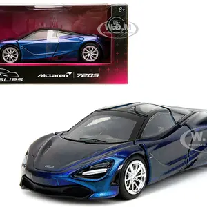 McLaren 720S Blue Metallic with Black Top "Pink Slips" Series 1/32 Diecast Model Car by Jada