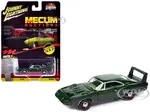 1969 Dodge Charger Daytona Dark Green Metallic with Green Interior "Mecum Auctions" Pop Culture 2024 Release 1 1/64 Diecast Model Car by Johnny Light