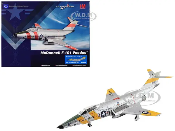 McDonnell RF-101C Voodoo Fighter Aircraft "363rd TRW Operation Sun Run" (1957) United States Air Force "Air Power Series" 1/72 Diecast Model by Hobby