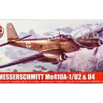 Level 2 Model Kit Messerschmitt Me410A-1/U2 &amp; U4 Fighter-Bomber Aircraft with 2 Scheme Options 1/72 Plastic Model Kit by Airfix