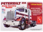 Skill 3 Model Kit Peterbilt 359 "Cross Country Hauler" 1/25 Scale Model by AMT