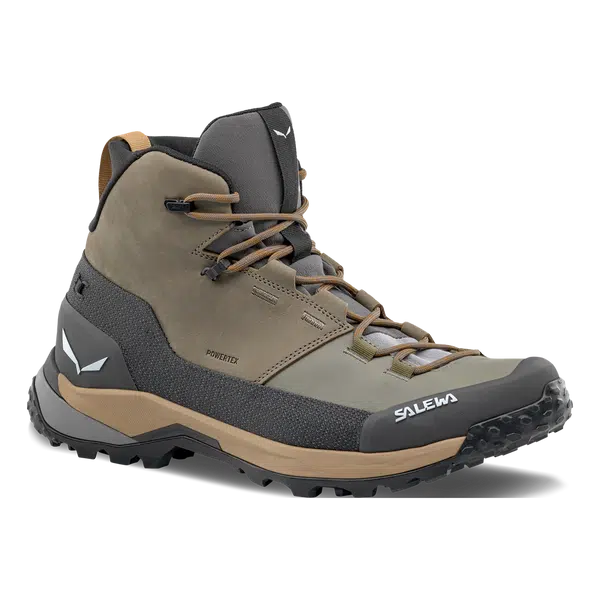 Salewa Puez Leather mid PTX EU 44 ½, Bungee Cord/Onyx Pánské trekové boty