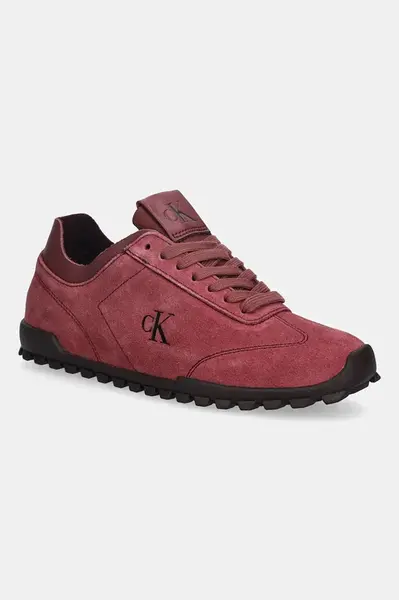 Semišové tenisky Calvin Klein LOW PROFILE RUNNER SUE MG