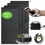 LANPWR 800W Balcony Solar Power Station: 800W Micro-inverter + 4x 180W Flexible Solar Panels