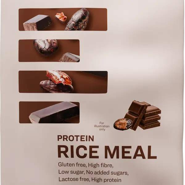 VOXBERG Protein Rice Meal Čokoláda kakaové nibsy 60 g
