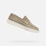 Beige men's moccasins Geox Spherica ECUB-1 - Men's