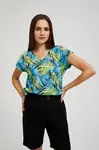 Marisse Women's Blouse L-Ts-4408 Turquoise