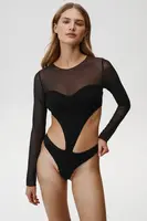 Body Undress Code First Love Bodysuit černá barva, 844