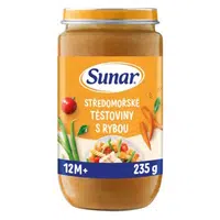 SUNAR Příkrm středomořské těstoviny s rybou 12m+ 235 g