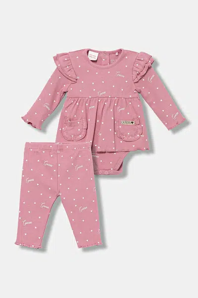 Kojenecká sada Guess 2-pack růžová barva, S5YG10 KBZP4