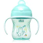 Chicco Training Cup 6m+ tréninkový hrnek s držadly Teal 1 ks