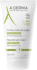 A-DERMA Krém na ruce a nehty s kyselinou hyaluronovou (Hydrating Hand & Nail Cream) 50 ml