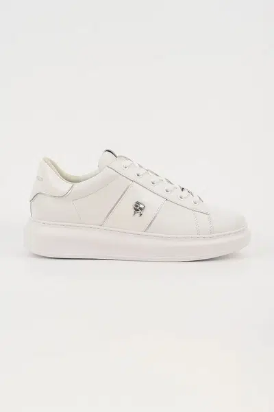 Kožené tenisky Karl Lagerfeld KAPRI MENS bílá barva, KL52534A