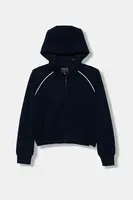 Dětská mikina Guess tmavomodrá barva, s kapucí, hladká, J5YQ08 KCY62