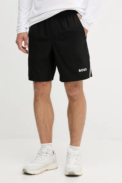 Kraťasy BOSS Green pánské, černá barva, 50541370