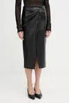 Sukně Patrizia Pepe černá barva, midi, pouzdrová, 8G0489 E005