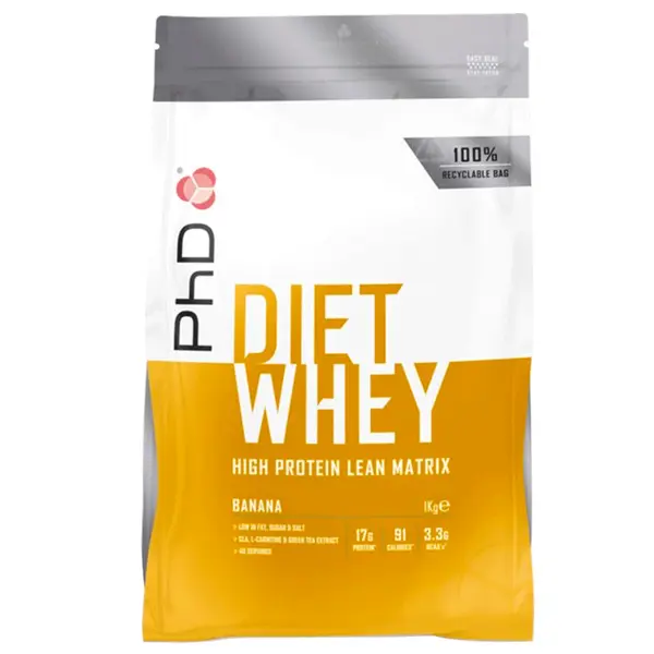 PhD Nutrition Diet Whey 1kg - banán