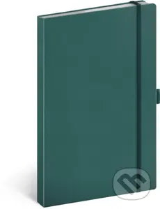 Notes Tyrkysový - linkovaný (s gumičkou na uzavření a poutkem na tužku)