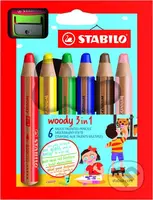 STABILO woody 6 ks poudro s ořezávátkem