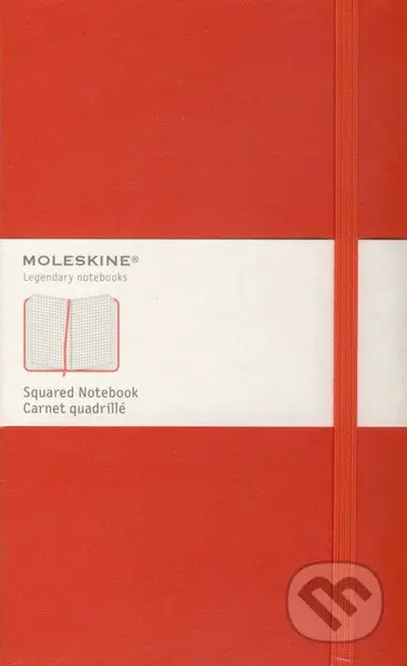 Moleskine - stredný štvorčekový zápisník (červený)