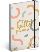 Týdenní nedatovaný diář My Bullet Planner (s gumičkou na uzavření a poutkem na tužku)
