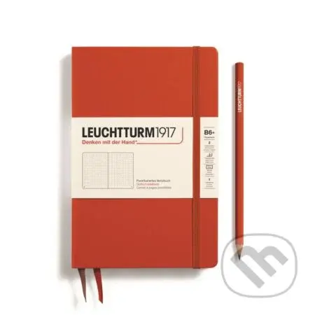 Leuchtturm1917 Zápisník Fox Red Paperback B6+ tečkovaný