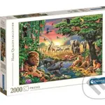 Africké setkání - puzzle z kategorie Zvířata