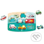 Vkladacie puzzle Záchranárske autá - puzzle z kategorie Maxi dílky