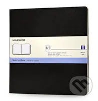 Moleskine - čierny skicár (štvorcový, čistý, mäkká väzba)