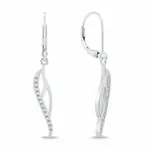 Brilio Silver Půvabné stříbrné náušnice se zirkony EA270W