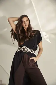 Marisse Strap L-Pa-4002 Black_White