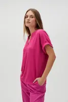Marisse Women's Shirt L-Ko-4623 Fuchsia