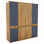 Linea Natura ŠATNÍ SKŘÍŇ, divoký dub, antracitová, dub artisan, divoký dub, 206/225/58 cm