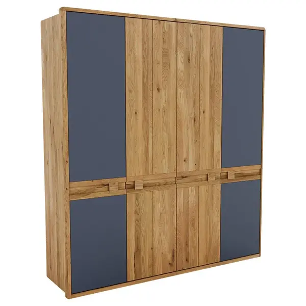 Linea Natura ŠATNÍ SKŘÍŇ, divoký dub, antracitová, dub artisan, divoký dub, 206/225/58 cm