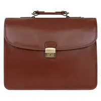 Celokožená pánska aktovka Hexagona 119074 - koňak