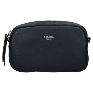 Kožená dámska ledvinko- kabelka Katana Marcels - tmavo modrá