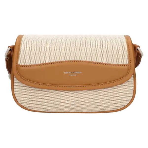 Dámská crossbody kabelka David Jones Erla - béžovo-světle hnědá