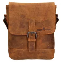 Pánská kožená taška přes rameno Greenwood Fion - světle hnědá