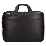 Pánska kožená taška na notebook The Chesterfield Brand Iseo - čierna