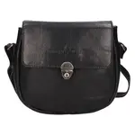 Dámska kožená crossbody kabelka Greenwood Petra - čierna