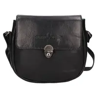 Dámska kožená crossbody kabelka Greenwood Petra - čierna