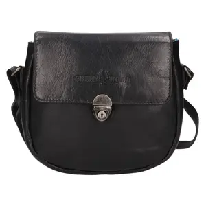 Dámska kožená crossbody kabelka Greenwood Petra - čierna