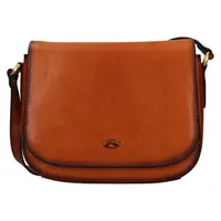 Kožená dámská crosbody kabelka Katana Niola - koňak