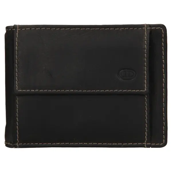 Pánská kožená dolarovka DD Anekta Simon - černá