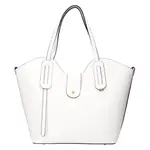 Dámská kožená kabelka Italia Zita - bílá