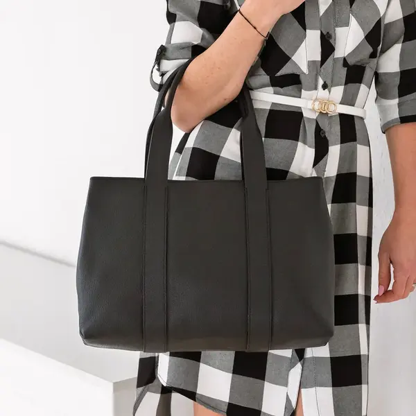 Dámská kožená kabelka Italia Marlen - černá