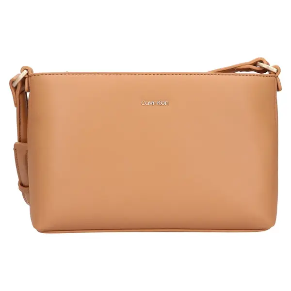 Dámska crossbody kabelka Calvin Klein Debbe, syntetická koža − hnedá